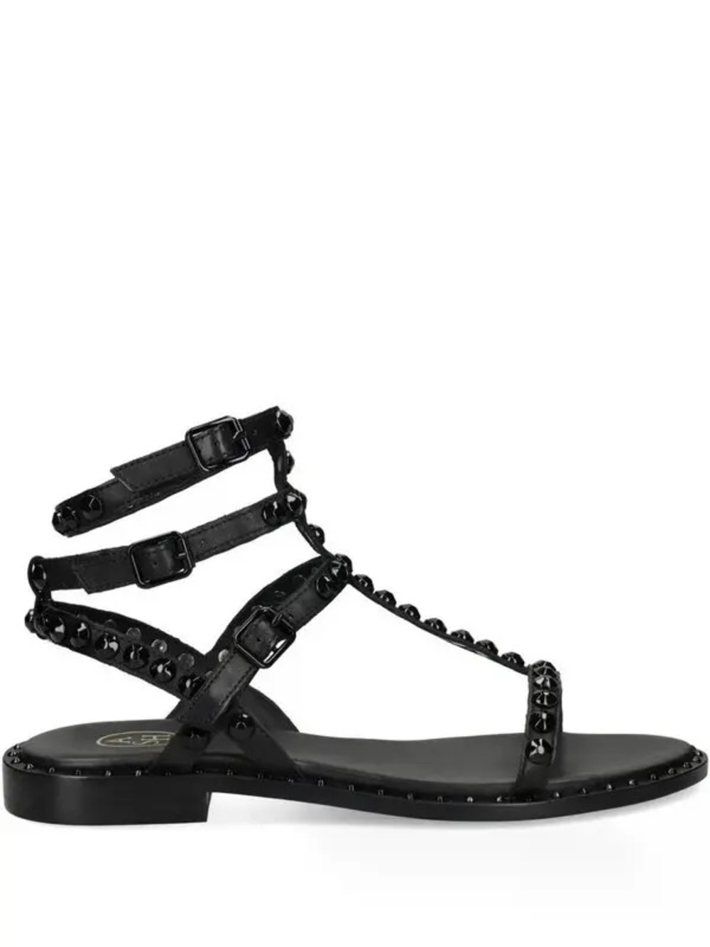 Ash Black Studded Gladiator Sandal